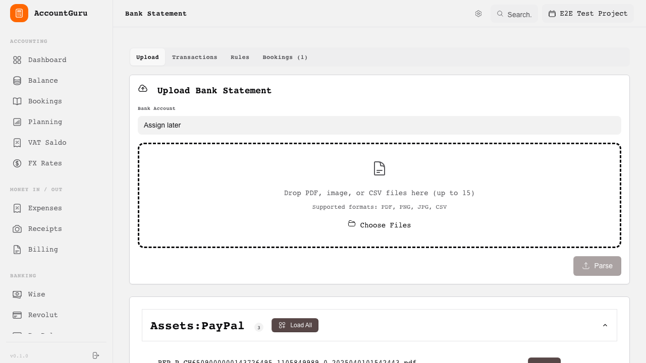 Bank Statement Scanner (AI)